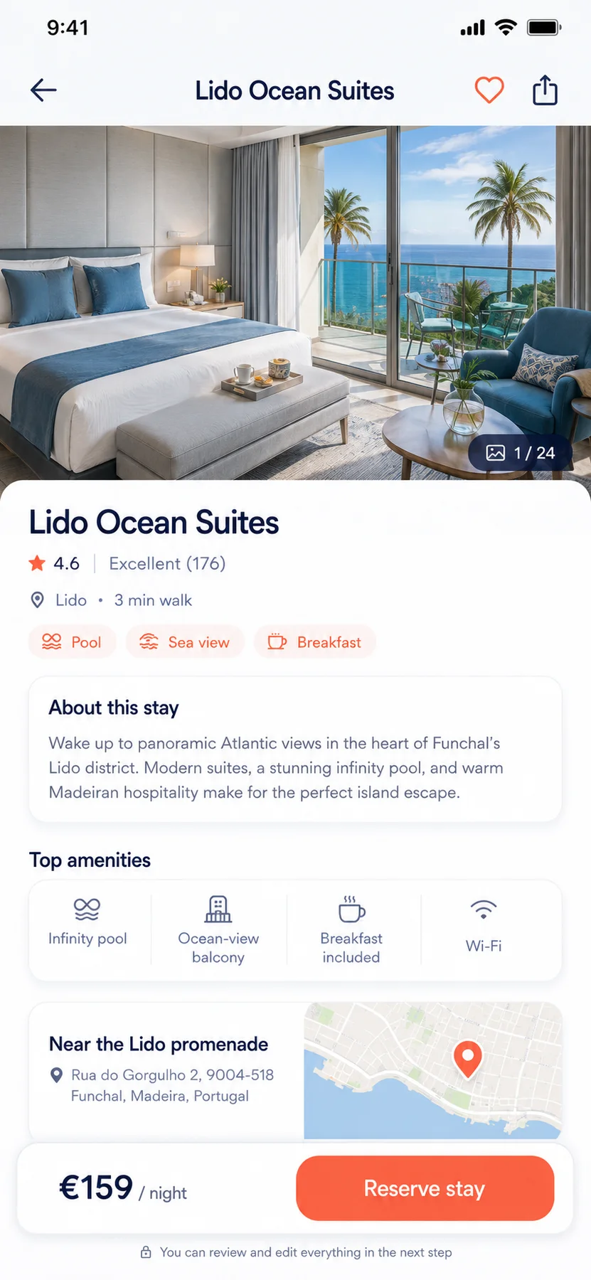 Raw Wanderlust panorama source screen showing Lido Ocean Suites